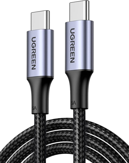 Cable UGREEN USB-C a USB-C de carga rápida PD 5A, 1 metro