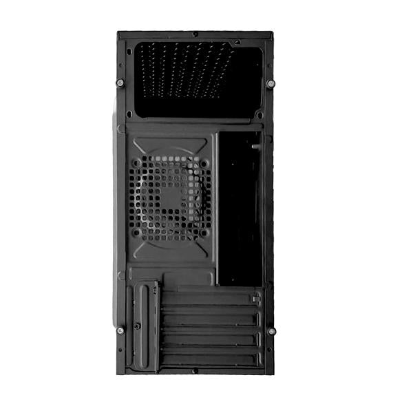 CASE CM05KTRA002C MINI TOWER SIN VENTILACIÓN INCLUIDA CON PANEL LATERAL Y CON FUENTE DE PODER 600W - NEGRO