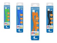 Xtech Cable USB A a Micro USB 1m Plano Carga Rápida 2.4A