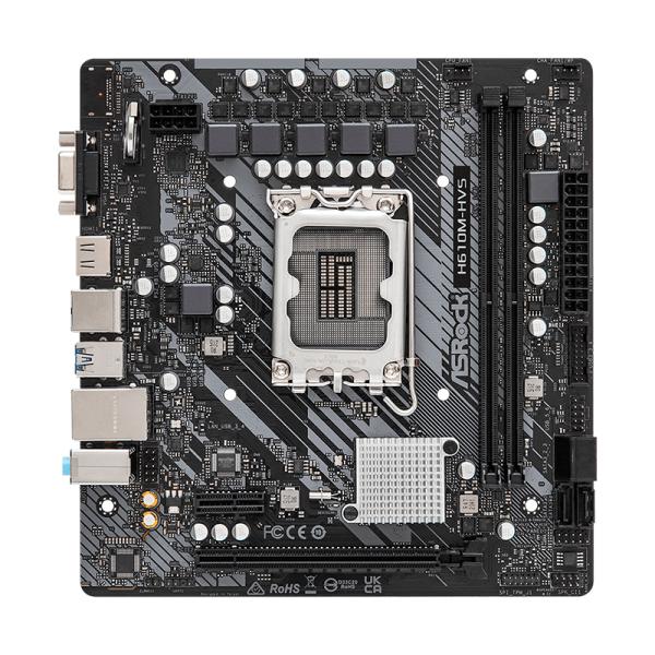 TARJETA MADRE ASROCK H610M-HVS LGA1700 MICRO-ATX DDR4 90-MXBHT0-A0UAYZ - NEGRO Imagen principal del producto
