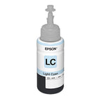 Epson T673 tinta recarga cían claro