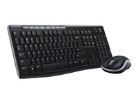 Logitech MK270 Wireless Combo - Juego de teclado y ratón - inalámbrico 2.4 GHz - inglés - negro