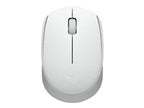 Logitech M170 Wireless Mouse, Ambidextrous, Off-white - Ratón - diestro y zurdo óptico - 3 botones - inalámbrico
