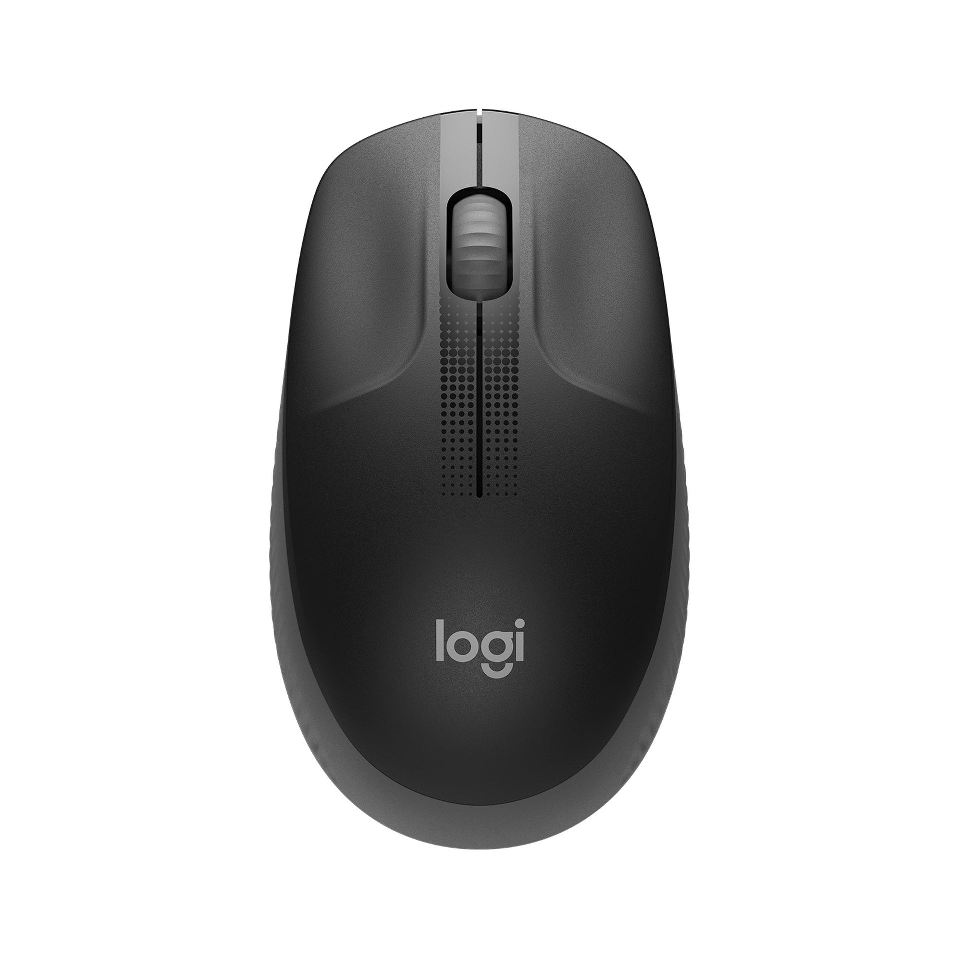 Logitech M190 raton optico inalambrico USB carbon