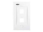 Nexxt Placa de Red Blanca 2 Puertos - Cableado Profesional