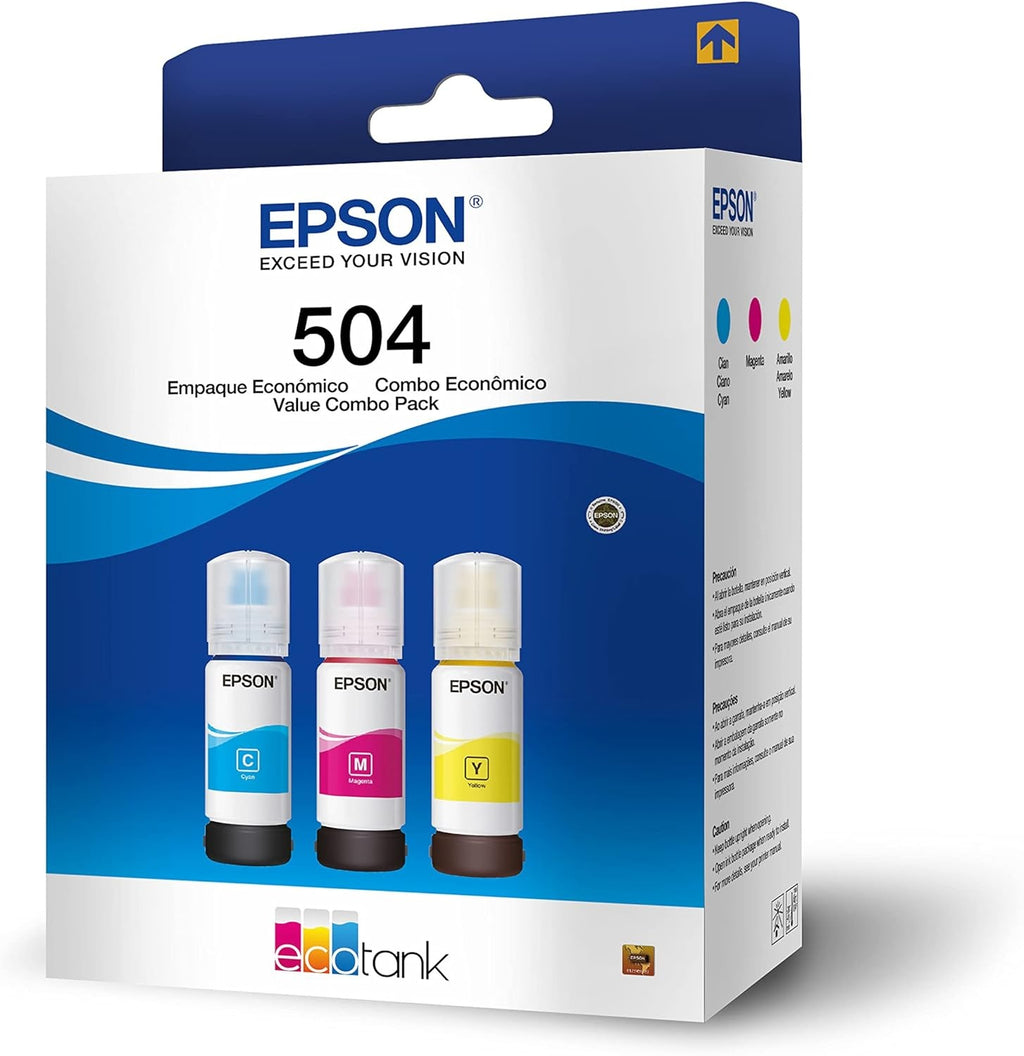 Epson botellas tinta 3-PACK cyan, magenta, amarillo T504