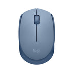 Logitech M170 mouse inalámbrico ambidextro azul gris óptico 3 botones