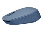 Logitech M170 Wireless Mouse, Ambidextrous, Blue Gray - Ratón - diestro y zurdo óptico - 3 botones - inalámbrico