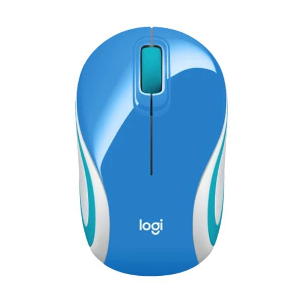 Mouse Logitech Mini M187 Inalámbrico Ultraportátil 2.4 Ghz 1000 Dpi 910-005360 - Azul