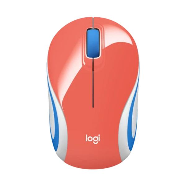 Mouse Logitech Mini M187 Inalámbrico Ultraportátil 2.4 Ghz 1000 Dpi 910-005362 - Coral