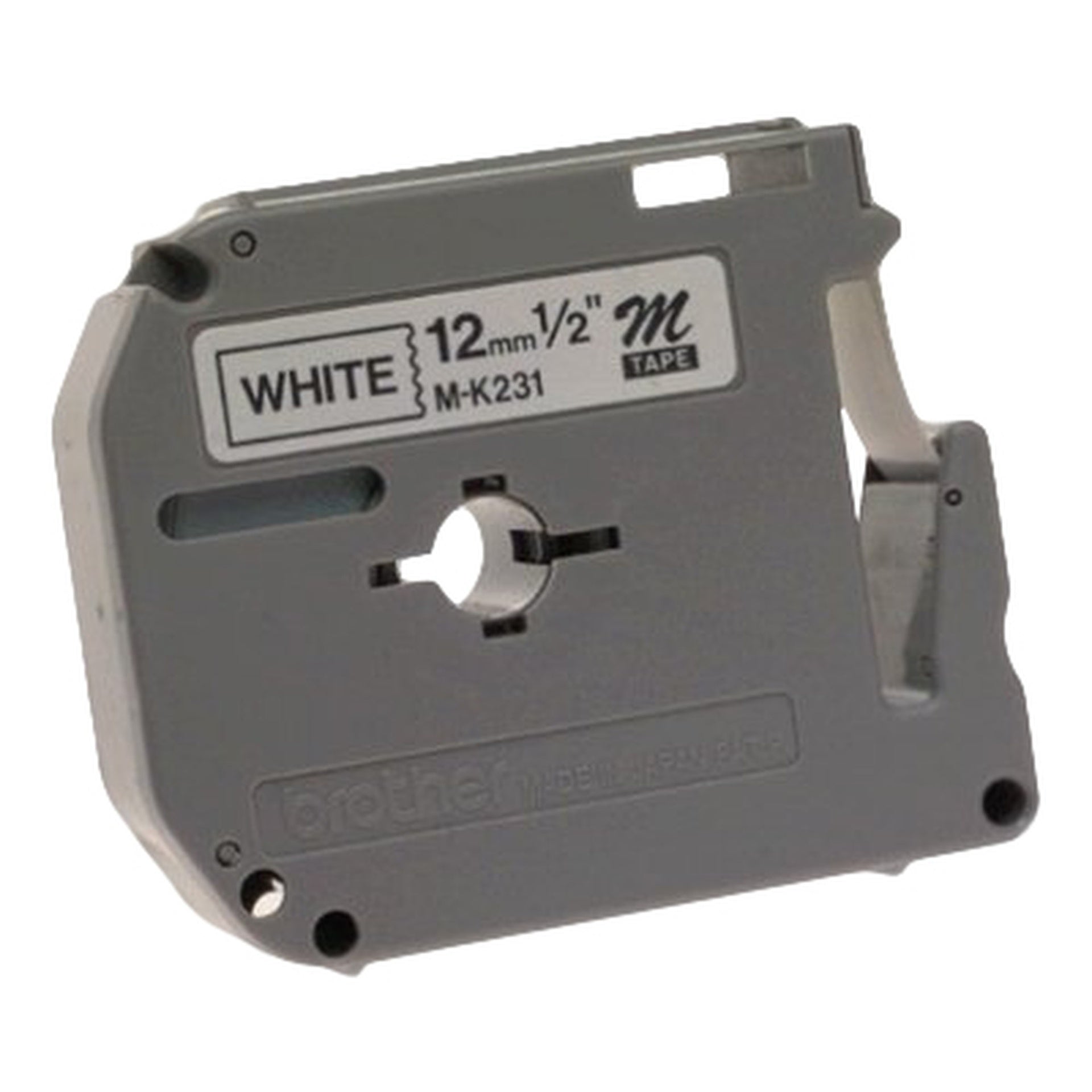 Cinta Brother M231 12 mm x 8M fondo blanco negro Imagen principal del producto