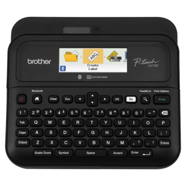 Impresora Rotuladora Brother PTD610BT Tt USB / Bluetooth - Negro