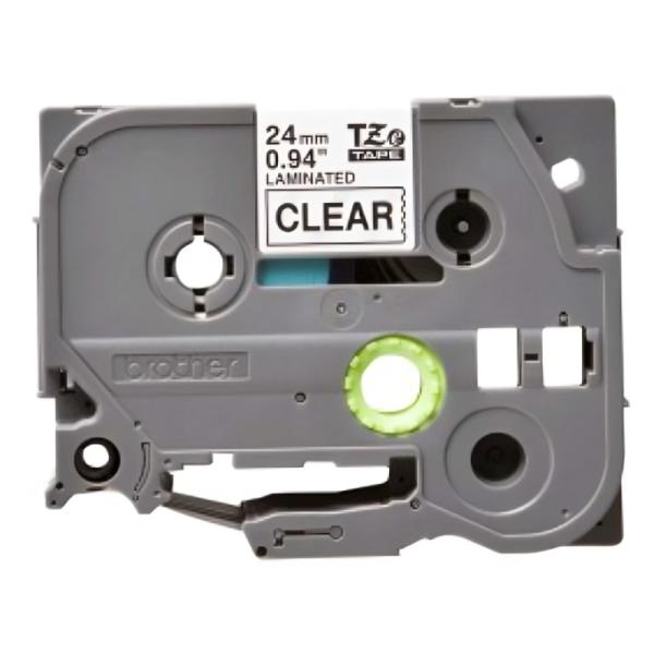 Brother TZE151G Cinta Rotuladora 24mm Negra Transparente 8m Imagen principal del producto