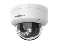 Hikvision 8MP Cámara de red tipo domo fija híbrida inteligente - Micrófono incorporado - 8MP Exterior
