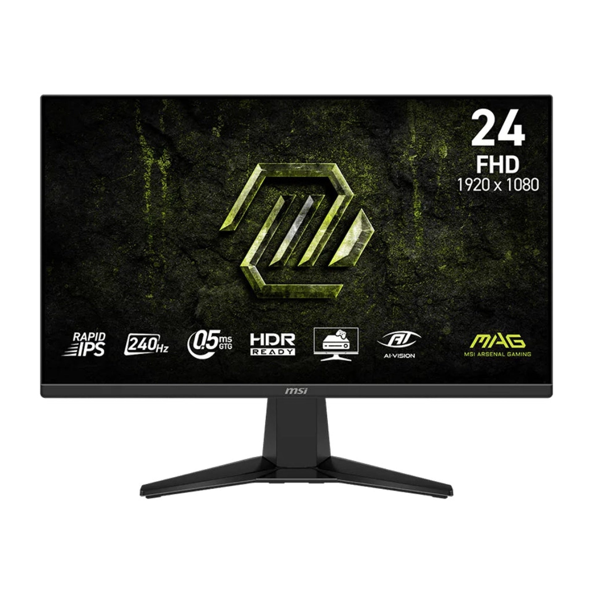 Monitor gaming MSI mag 245F X24 23.8 pulgadas IPS 240 Hz plano Imagen principal del producto