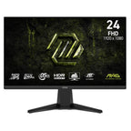 Monitor Gaming Msi Mag 245F X24 23.8" Plana 1920X1080 240HZ IPS Rápido Freesync Premium Displayport / HDMI 9S6-3BC81M-004 - Negro
