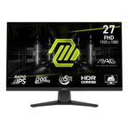 Monitor Msi Mag 272F 27" Plana 1920 X 1080 FHD 200HZ Rapid IPS ADAPTIVE-SYNC Hmdi / Displayport 9S6-3CE51T-002
