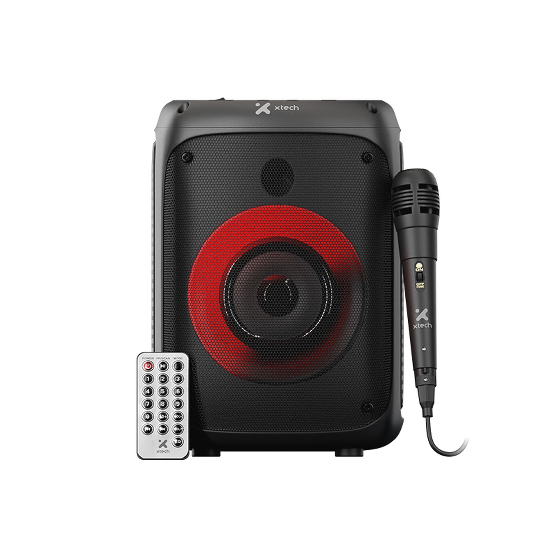 Xtech XTS-661 bocina portátil negra sonicbloom con luces y mic Imagen principal del producto