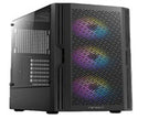 Antec - AX20 Elite - Mid tower Steel + Plastic - Tempered glass