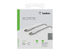 Belkin BoostCharge - Cable USB - 24 pin USB-C (M) a 24 pin USB-C (M) 1 m - blanco