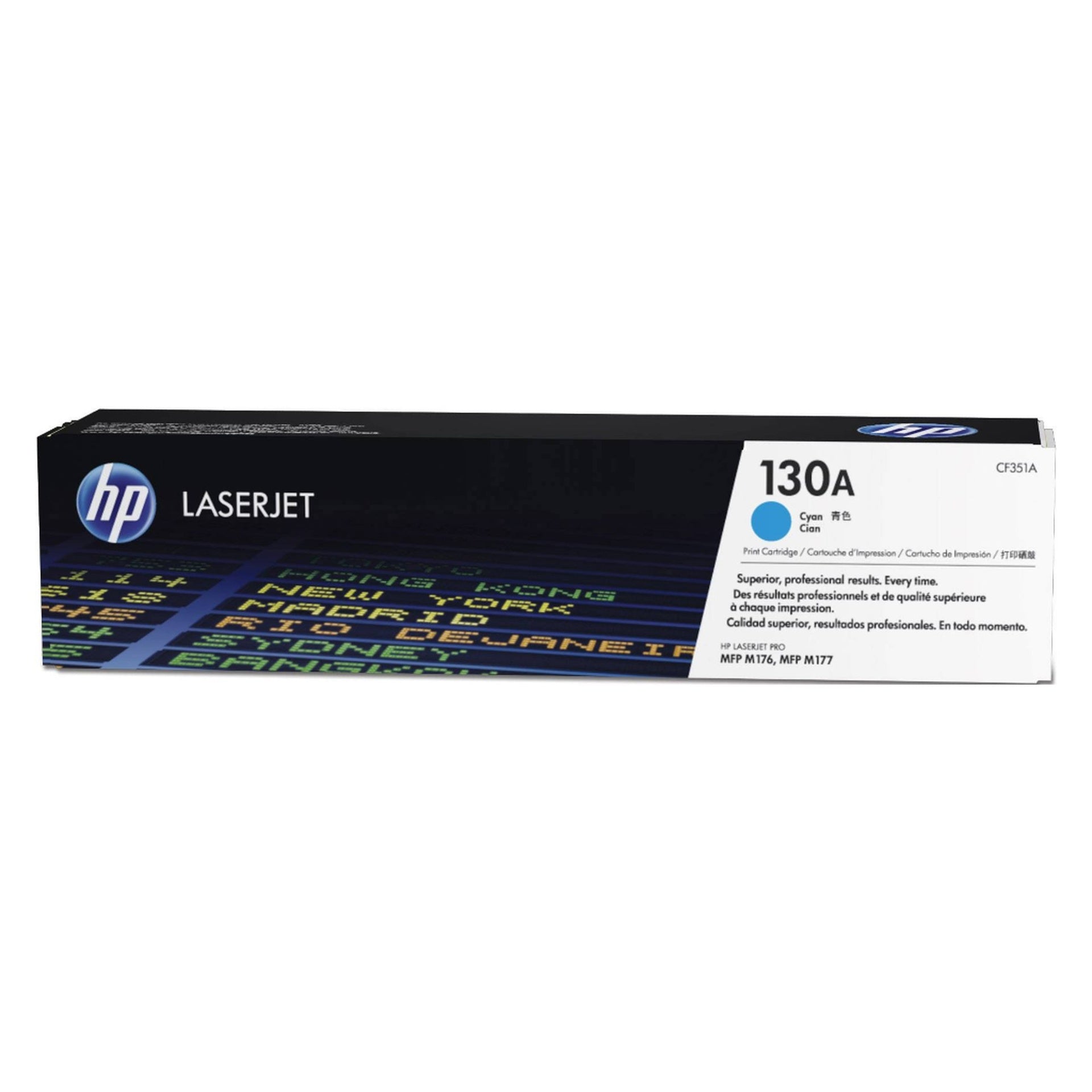 HP 130A - Cián - original LaserJet - cartucho de tóner (CF351A) - para Color LaserJet Pro MFP M176n, MFP M177fw