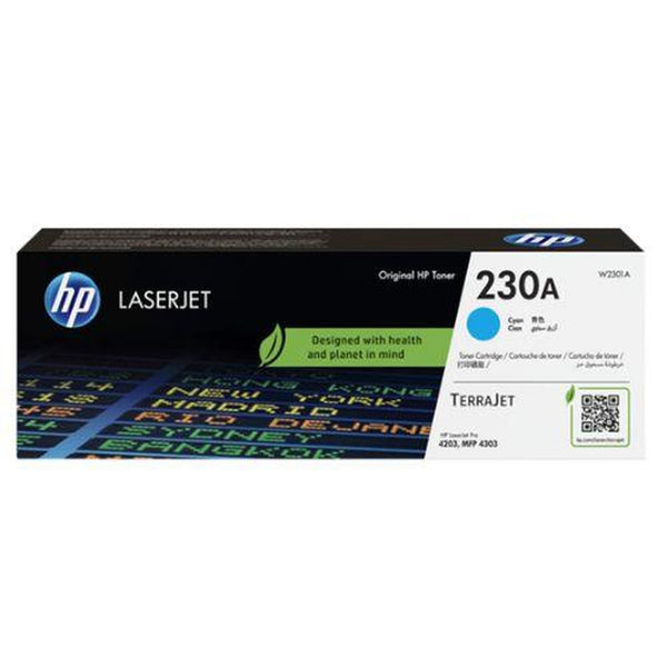 HP 230A - Cián - original LaserJet - cartucho de tóner (W2301A) - para Color LaserJet Pro MFP 4301, MFP 4303