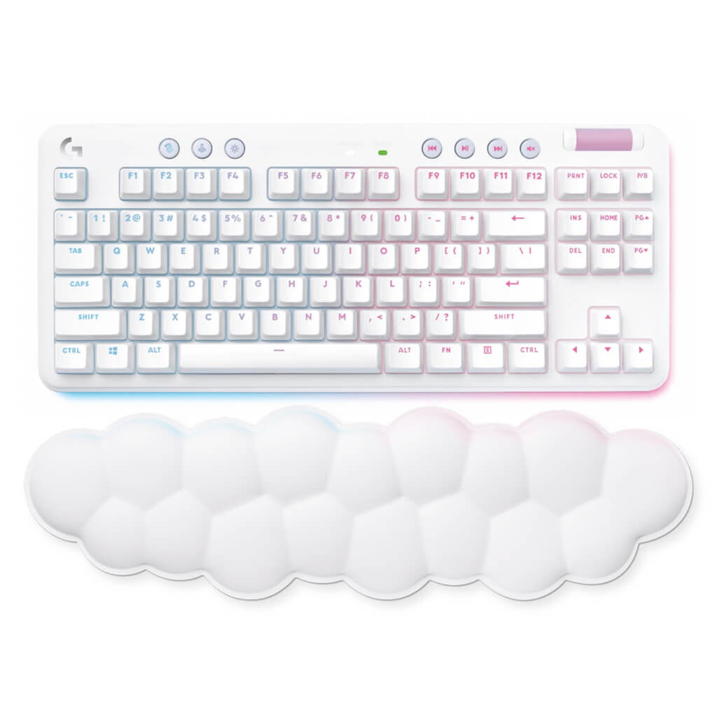 Logitech G715 teclado mecanico inalambrico táctil gx brown blanco