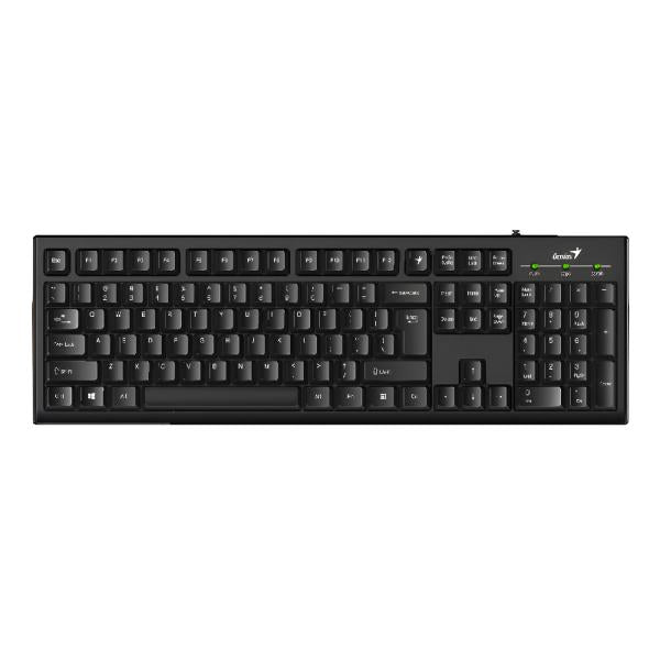 Teclado Genius Smart KB-100 Membrana Alámbrico USB 31300005401 - Negro