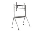 Hikvision DS-D5ABKY2-S - Carrito - para pantalla plana acero - gris plata - tamaño de pantalla: 55"-75"