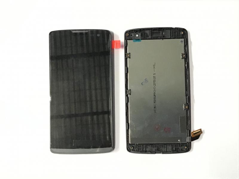 Repuesto LCD PANTALLA LG LEON H340 H326 C50 COMPLETA NEGRA CON MARCO