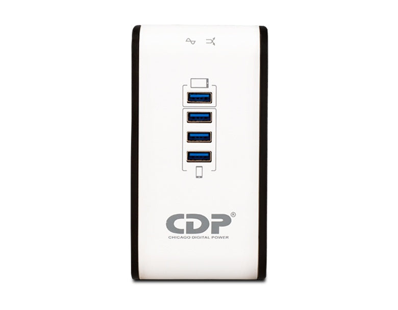 CDP regulador con 4 puertos usb /8 salidas /1000va r2cu-AVR1008
