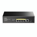 Switch Cudy Gs1005pts1 1.0 Puertos 4× Gigabit RJ45 Poe/ 1× Sfp 120 W 1000 Mbps No Administrable - Negro