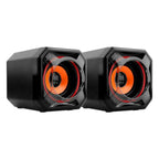 Parlante Argom Volcano Bass Bluetooth ARG-SP-1049BK - Negro / Naranja