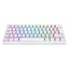 Teclado Eagle Warrior Kgy182u0002c 60% Mecánico RGB Blanco