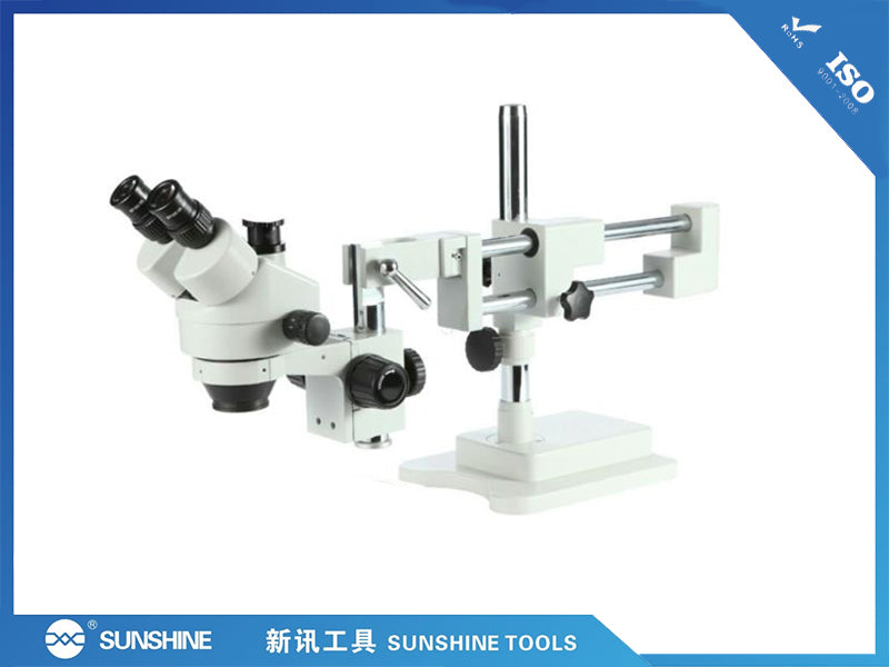Microscopio con Lampara LED SZM45T-STL2 Sunshine - Blanco