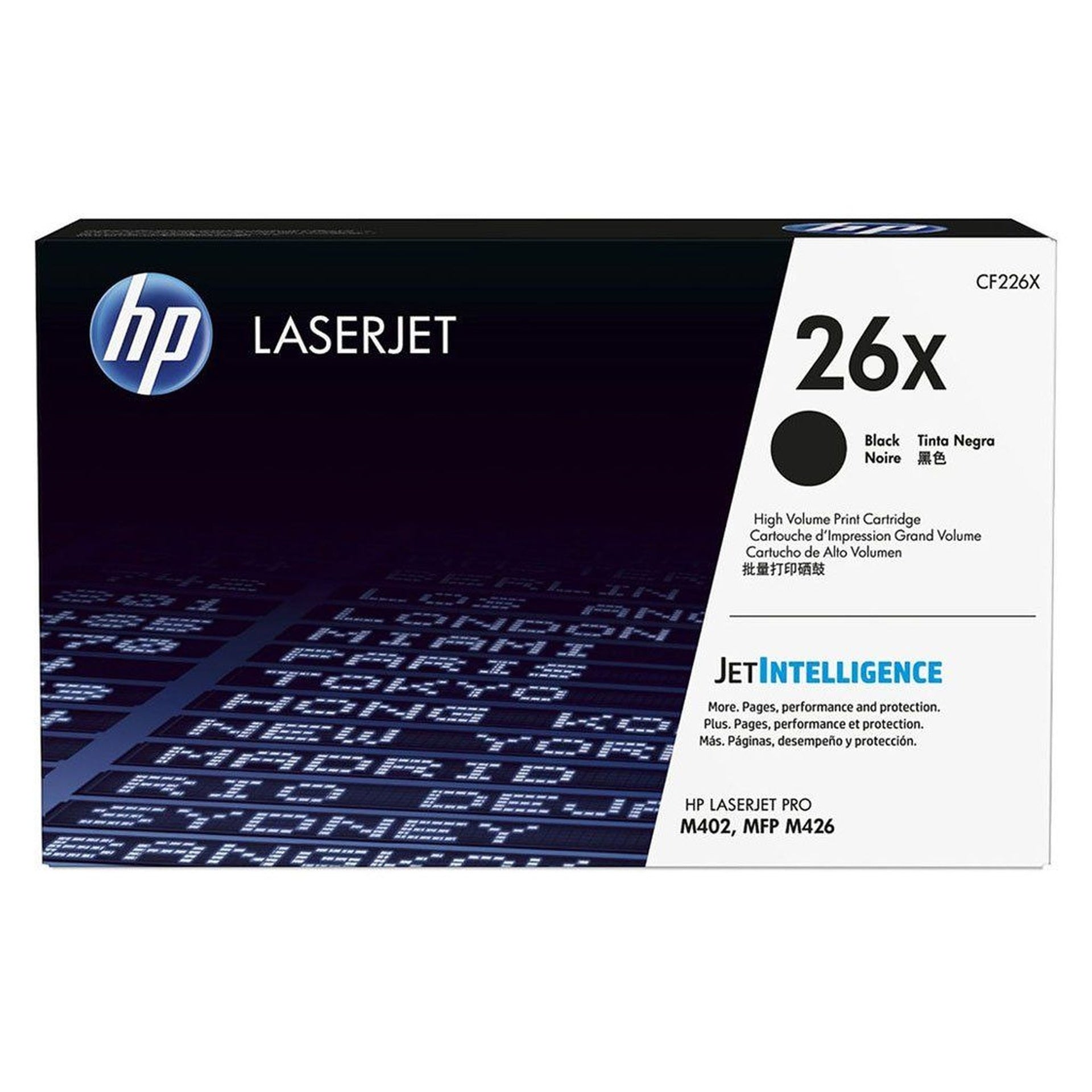 HP 26X cartucho toner negro alto rendimiento laserjet