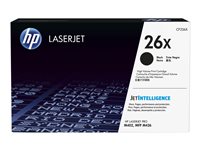 HP 26X - Alto rendimiento - negro original - LaserJet - cartucho de tóner (CF226X)