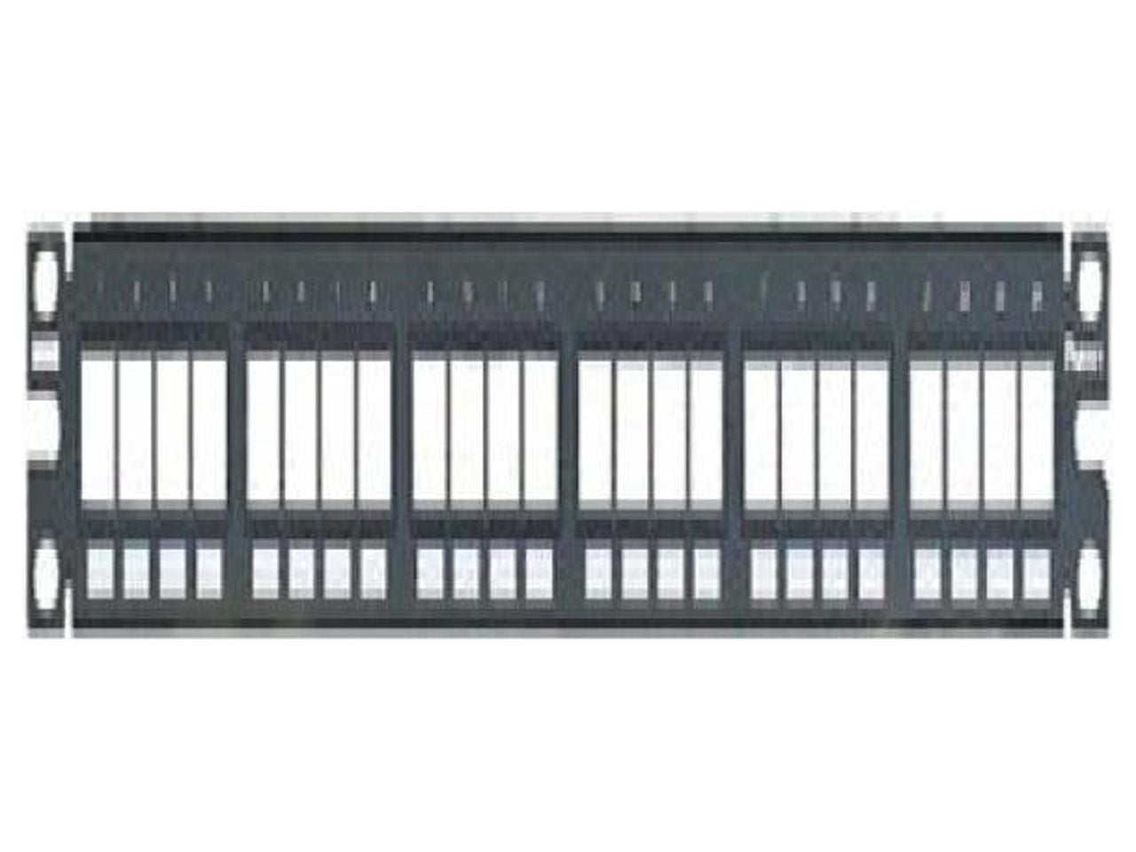 Vista frontal del Patch Panel Panduit NKPP24FMY color negro