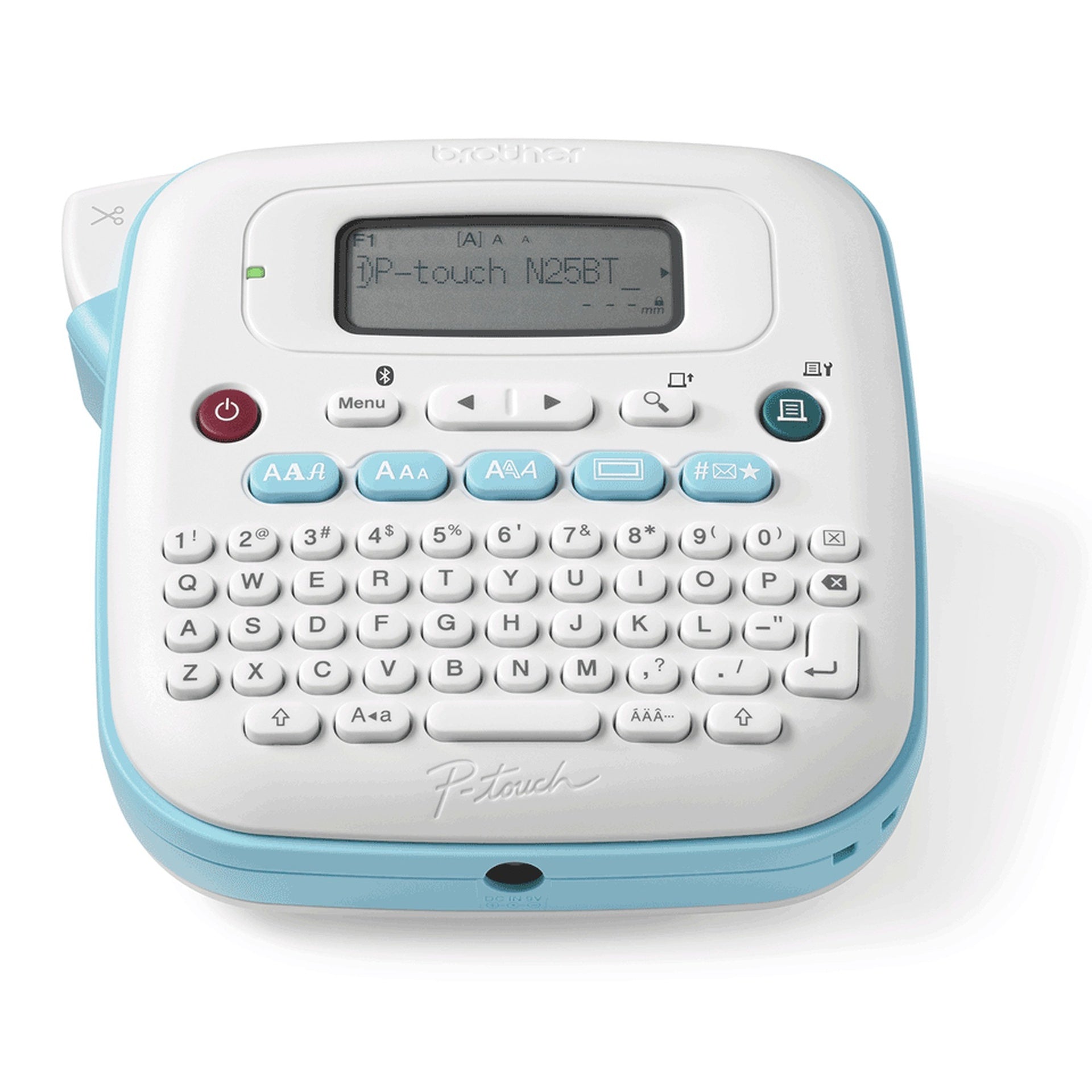 Impresora de etiqueta Brother PTN25BT portátil teclado qwerty