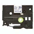 Cinta Brother TZEFA3G 12mm Azul Sobre Blanco Tela P-TOUCH