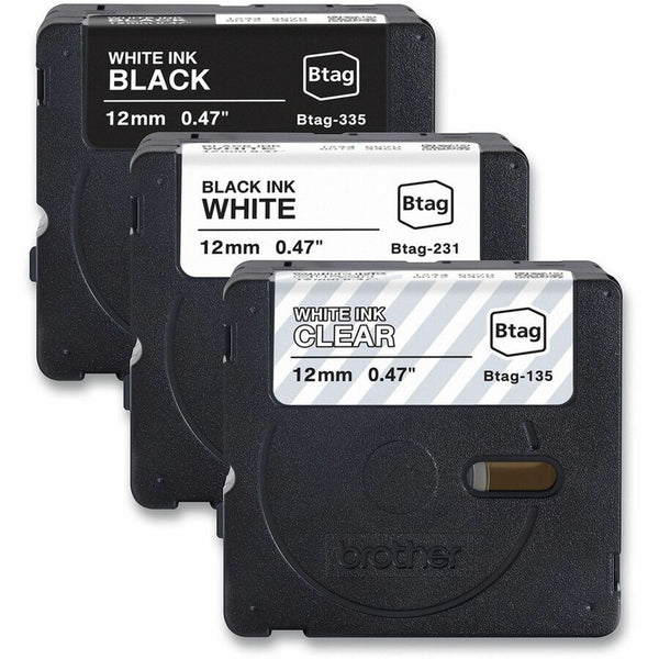Cinta Brother BTAG3M01 12 mm 3pzs surtido p-touch