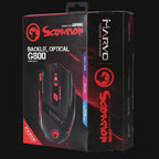 Mouse Linea Scorpion G800 Marvo - Negro / Rojo