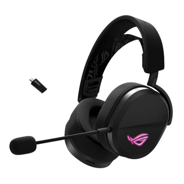 Headset Gaming RGB Asus Rog Pelta Alámbrico USB-C / Inalámbrico Bluetooth/ 2.4ghz - Negro