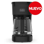 Black + Decker cafetera 12 tazas switch negro mate - CM0021-0BDLA