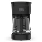 Black + Decker cafetera 12 tazas switch negro mate - CM0021-0BDLA