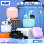Audifono Manos Libres Bluetooth ES21 Yookie - Negro