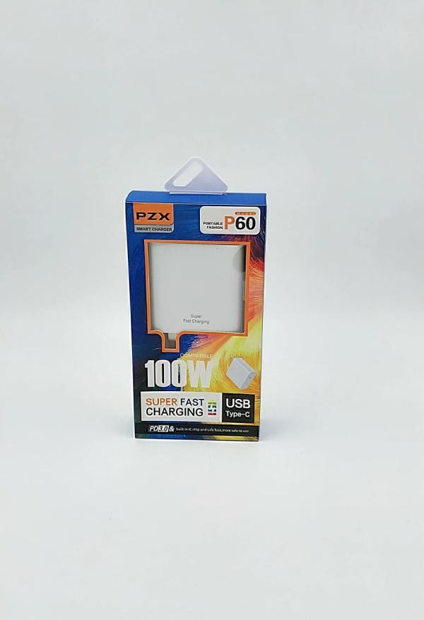 CUBO CARGADOR COMPACTO  2 TIPO C 35W  IPHONE  BLANCO