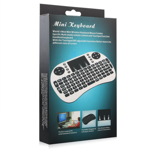 AIR MOUSE CONTROL REMOTO MINI TECLADO INALAMBRICO /ANDROID WIN/TV BOX MINI PC MINI I8 SIN BATERIAS