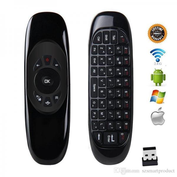 AIR MOUSE/CONTROL REMOTO/MINI TECLADO MULTIFUNCIONAL T10-C120 SIN BATERIAS