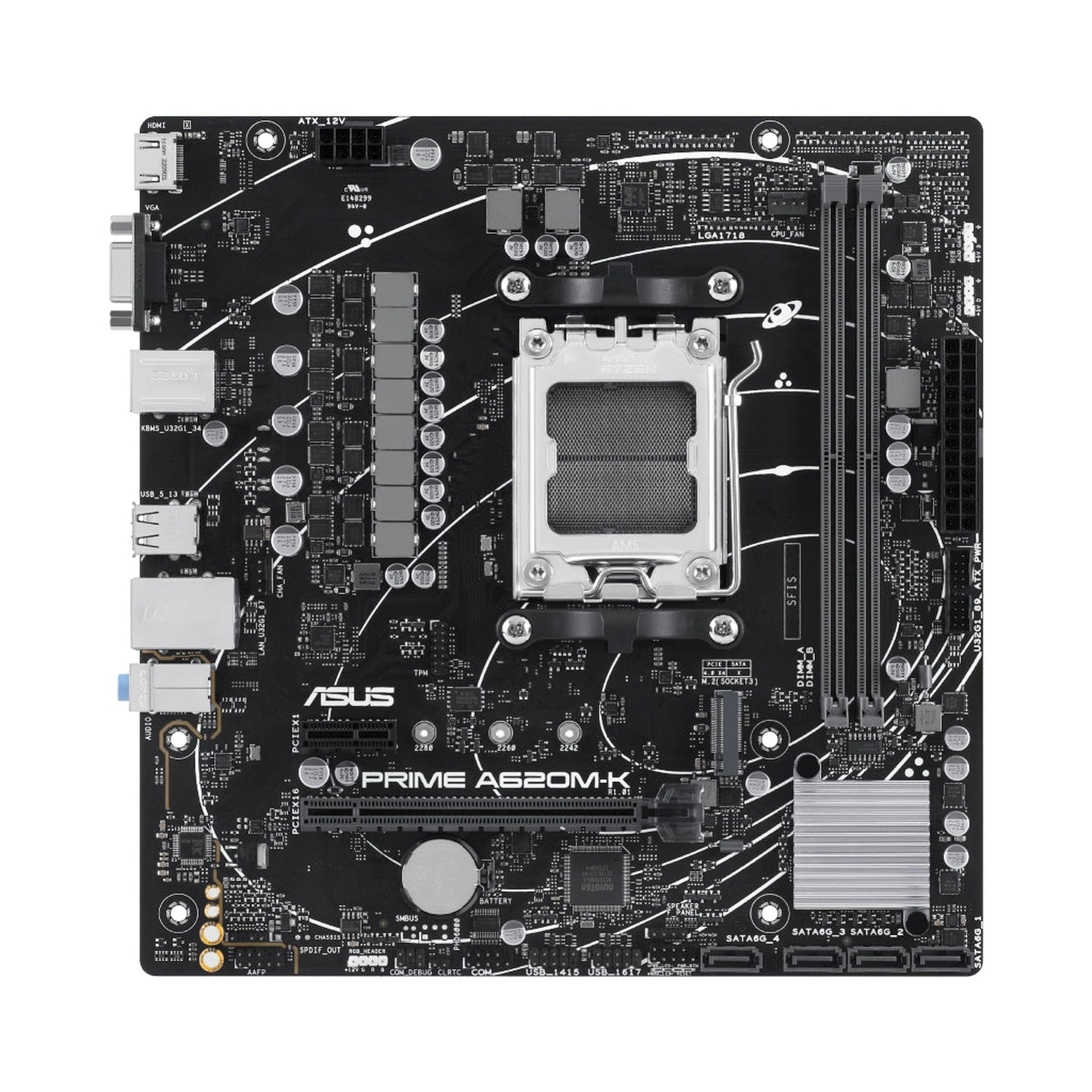 Placa base ASUS prime A620M-K micro ATX socket AM5